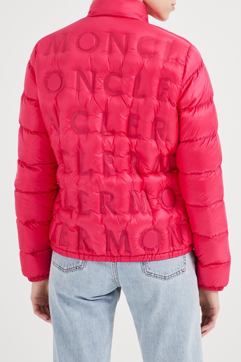 фото Розовая куртка с фактурной отделкой Moncler