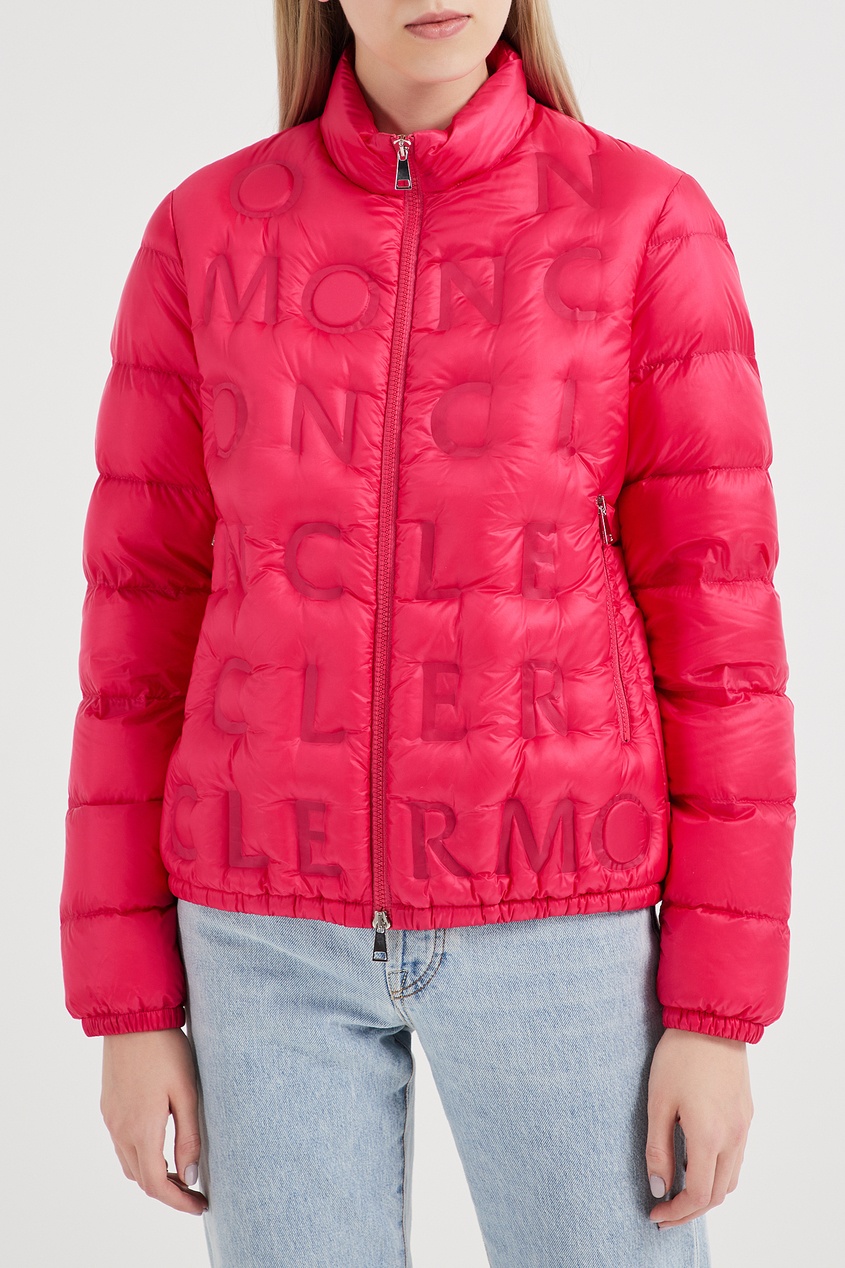 фото Розовая куртка с фактурной отделкой Moncler