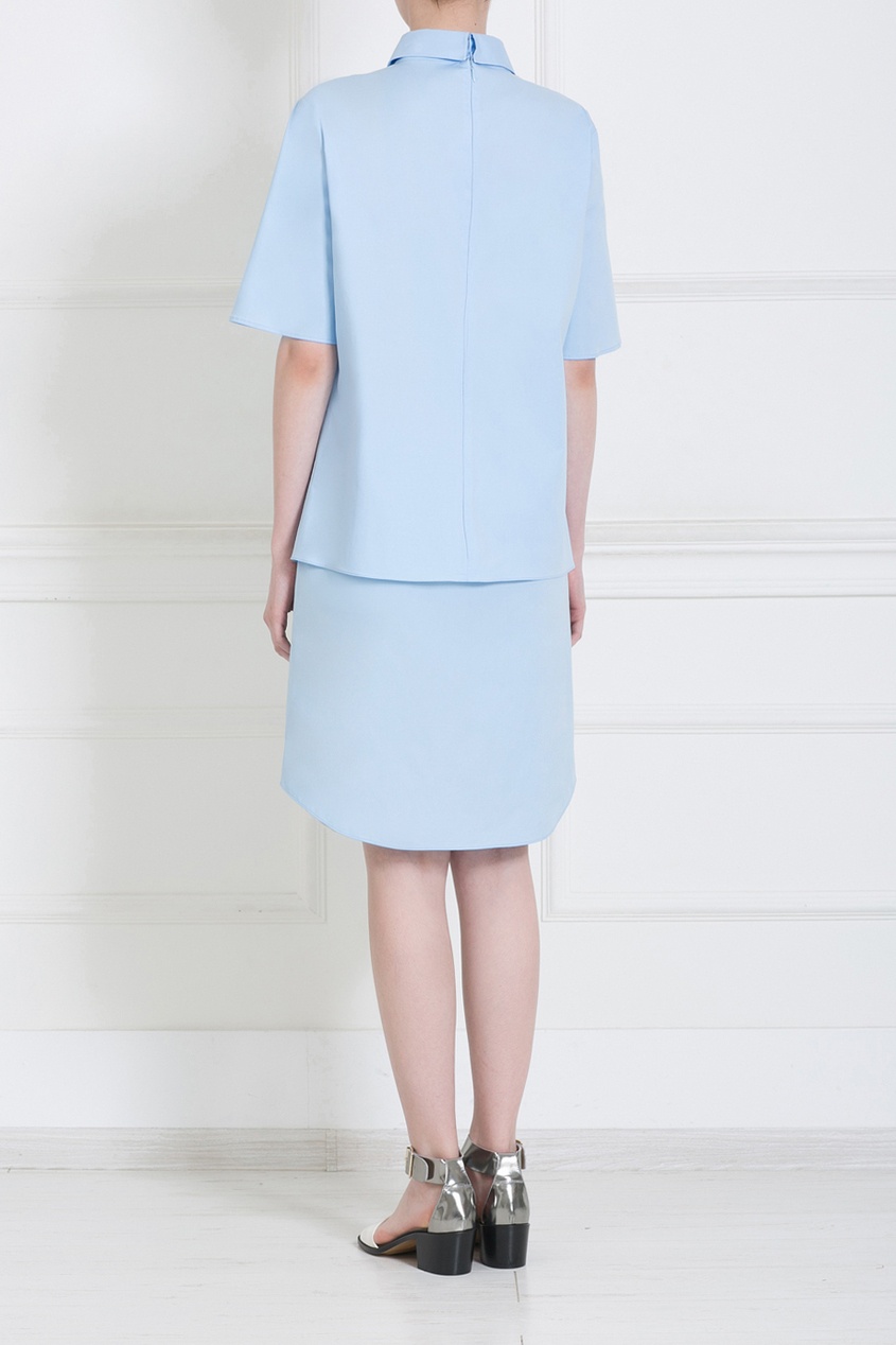 фото Хлопковый топ Jil sander navy