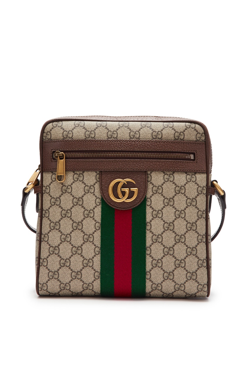 фото Коричневая сумка «Ophidia» на ремне Gucci man