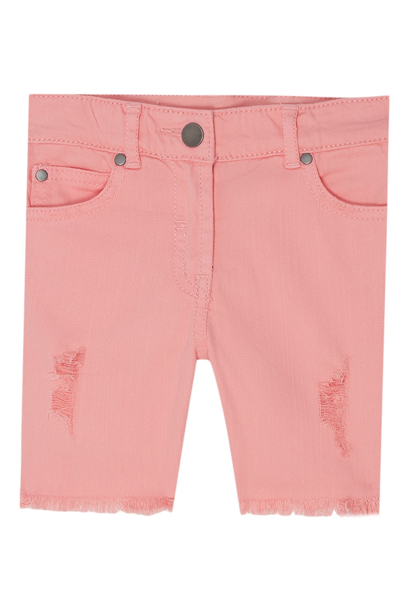фото Джинсовые шорты розового цвета stella mccartney kids
