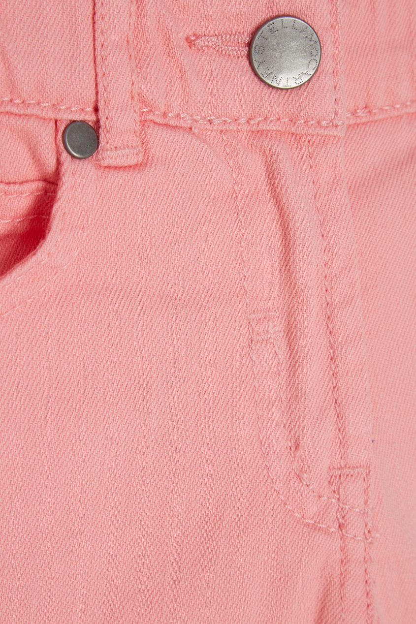 фото Джинсовые шорты розового цвета stella mccartney kids