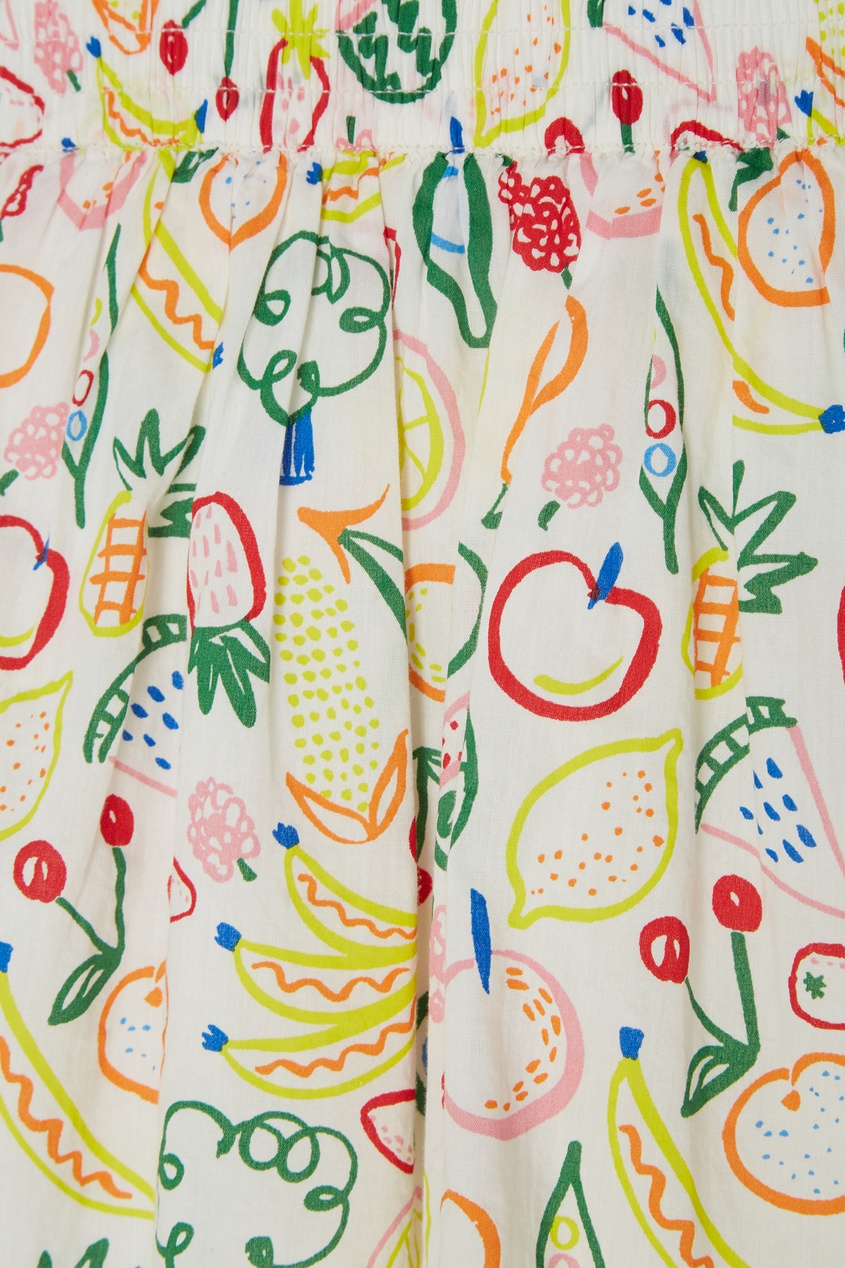 фото Разноцветная юбка с фруктами stella mccartney kids