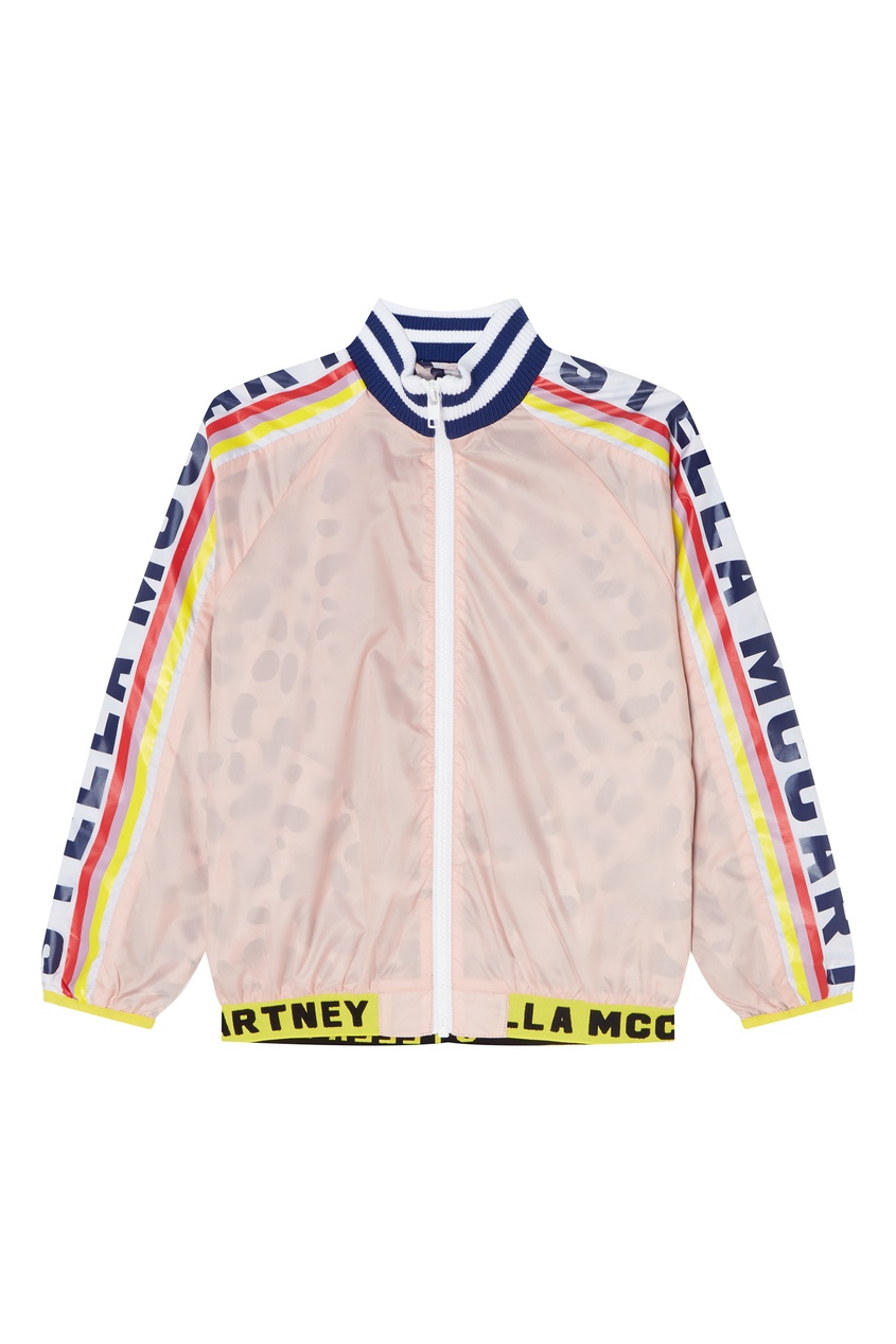 фото Легкая куртка розового цвета stella mccartney kids