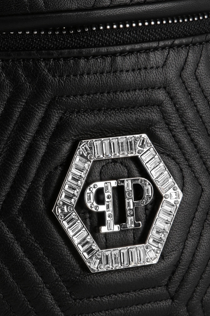 фото Поясная сумка с шестиугольной стежкой philipp plein