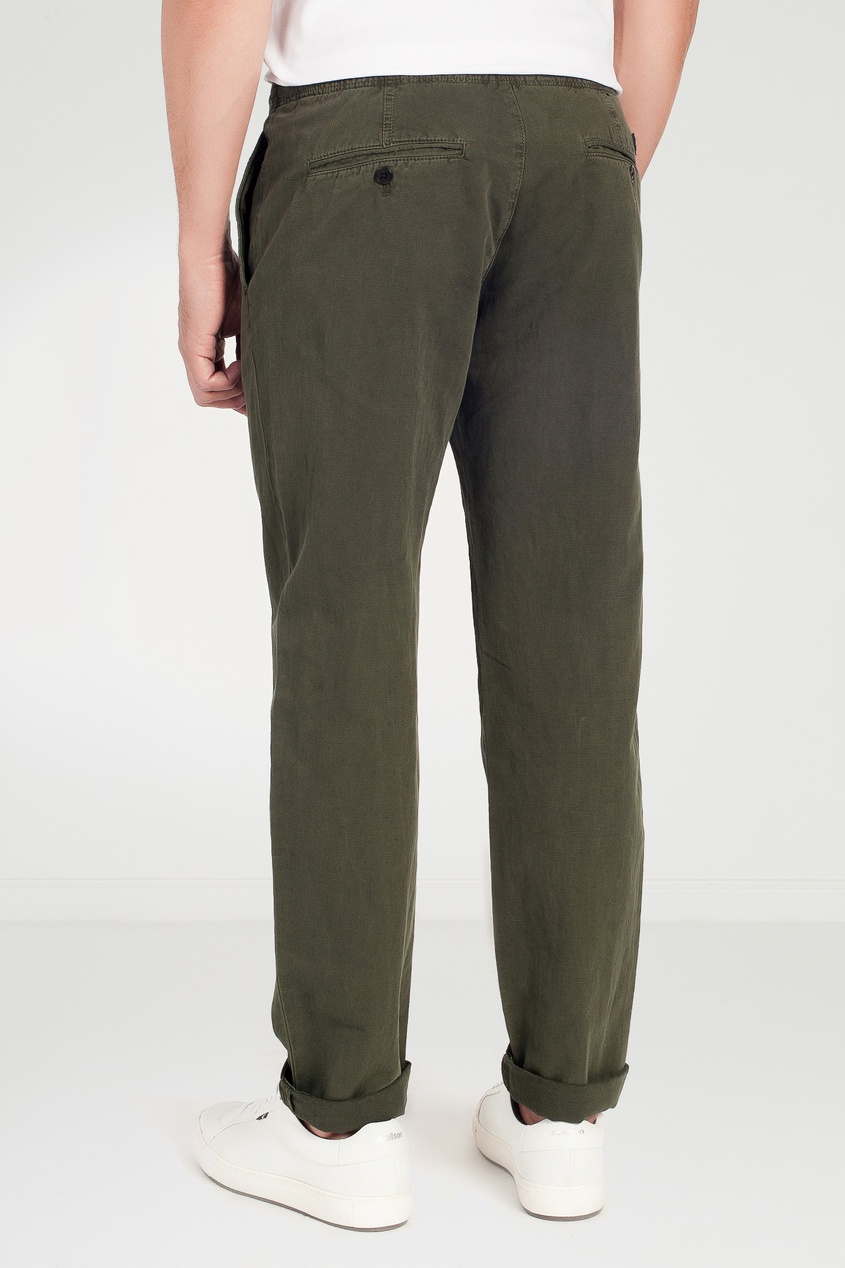 фото Зеленые джинсовые брюки на резинке strellson