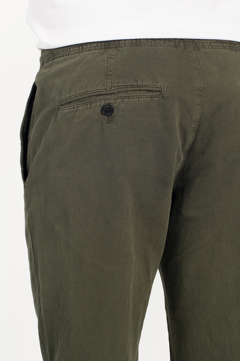 фото Зеленые джинсовые брюки на резинке strellson