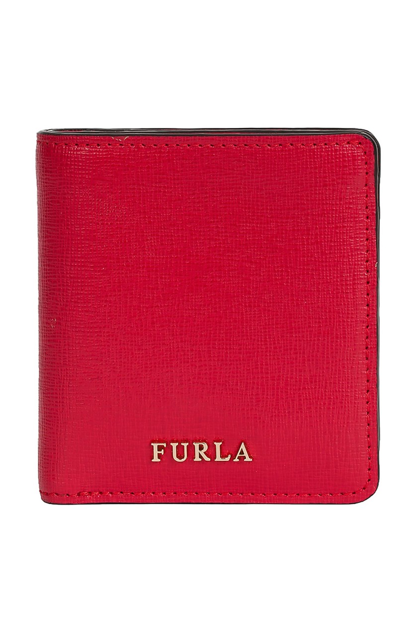 фото Красный кошелек с логотипом furla