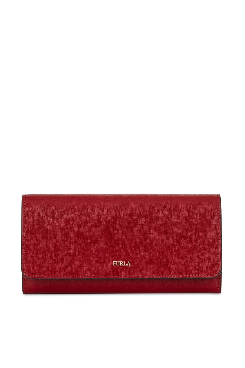 фото Красный кожаный кошелек Furla