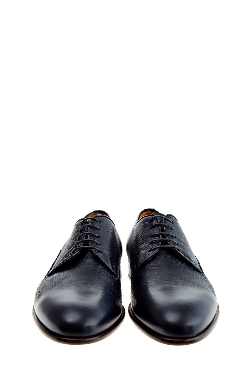 фото Темно-синие кожаные туфли Moreschi