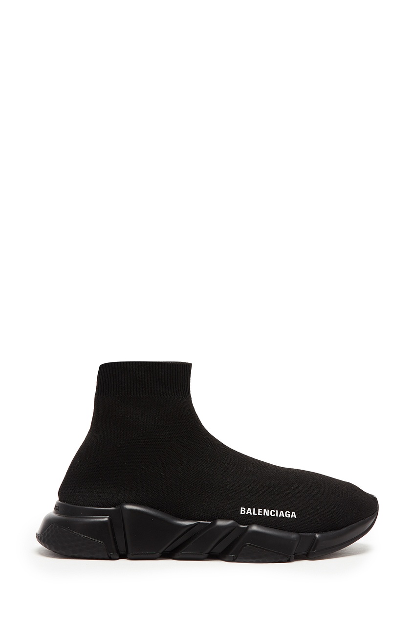 фото Черные кроссовки-носки Speed с логотипом Balenciaga man