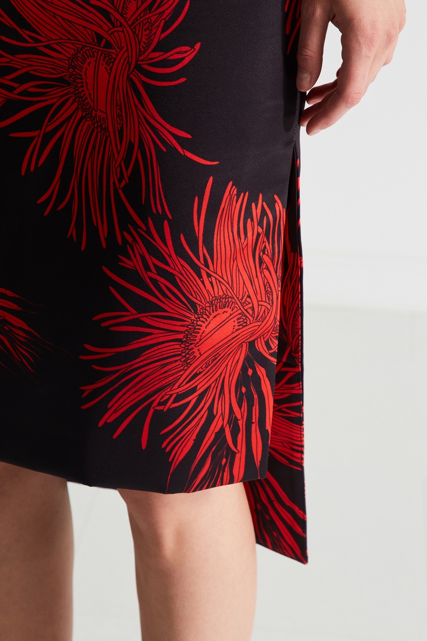 фото Асимметричная юбка с цветочным принтом No.21
