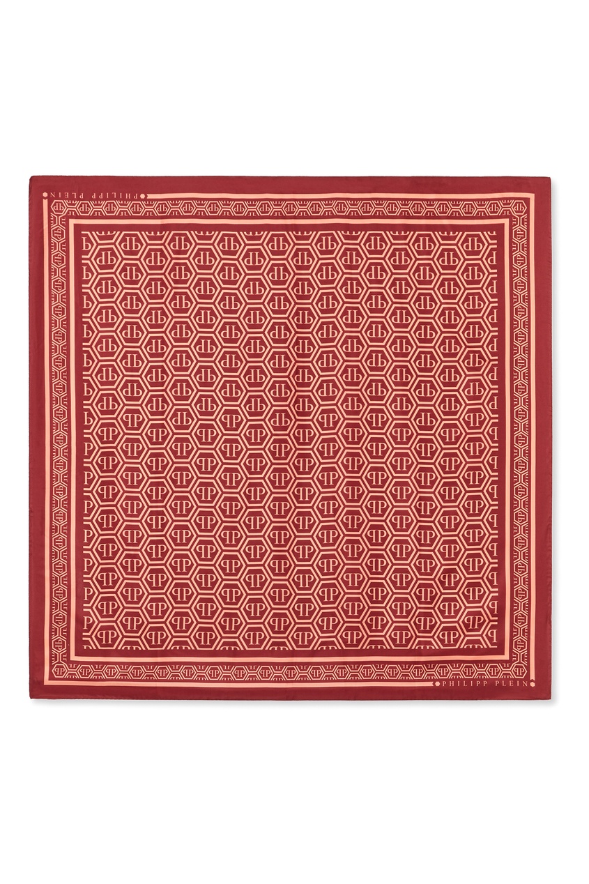 фото Красный платок с логотипами Philipp plein