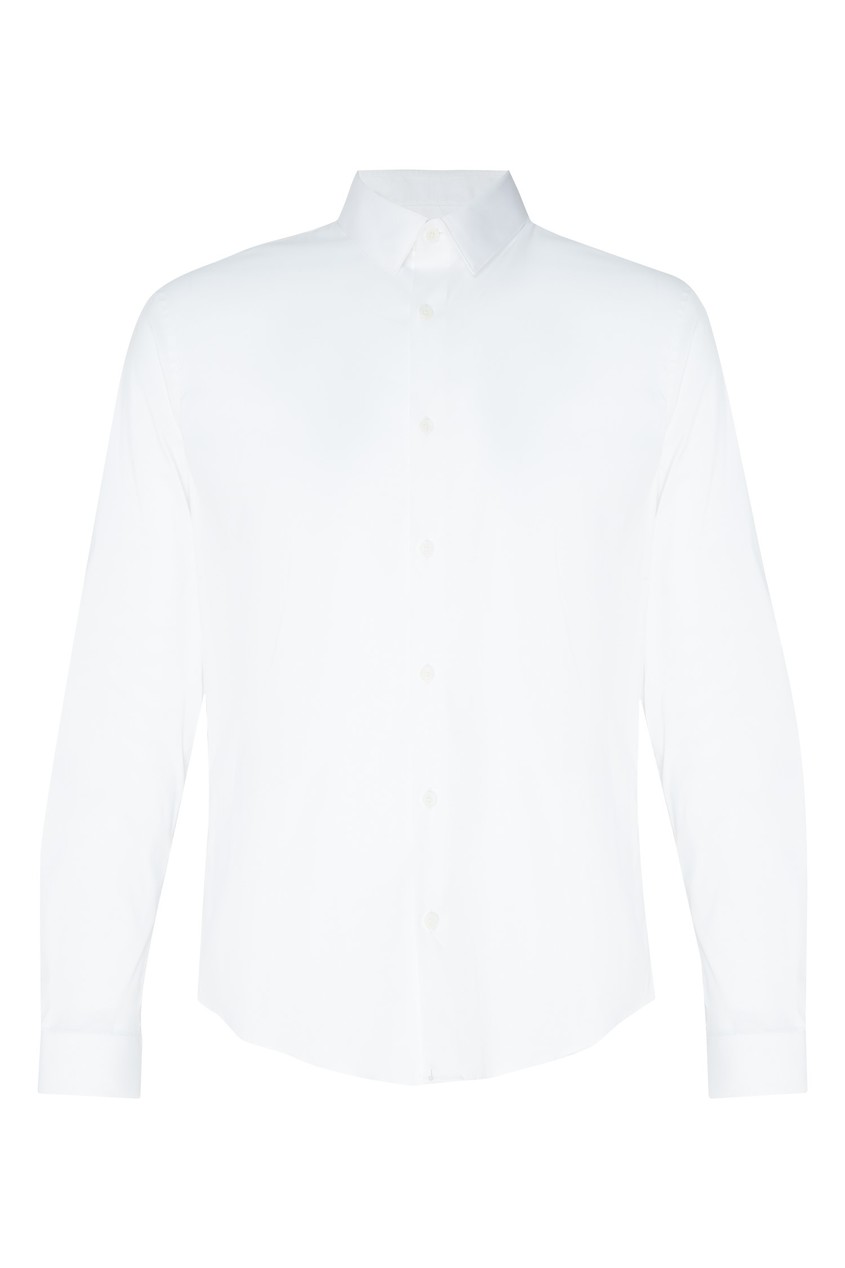 фото Приталенная рубашка белого цвета Sandro