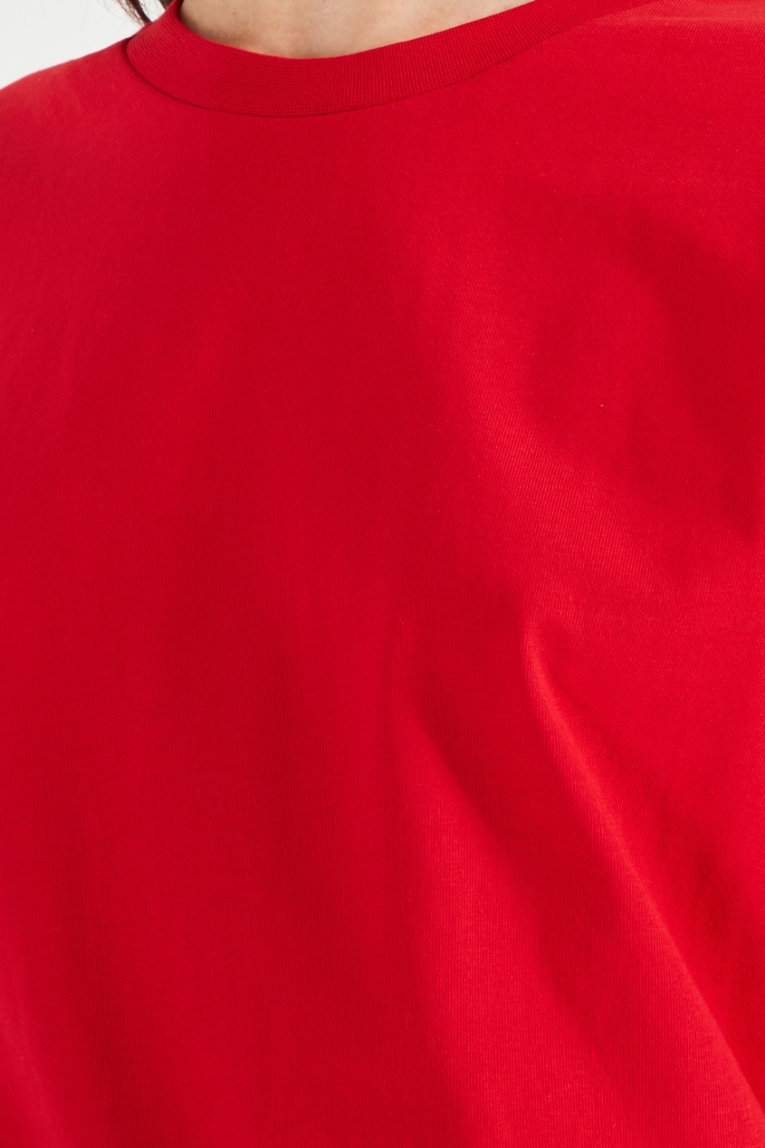 фото Однотонная красная футболка Blank.moscow