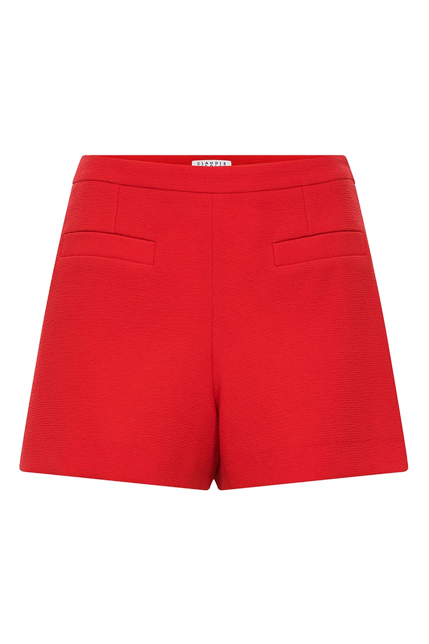 фото Ярко-красные шорты с карманами claudie pierlot