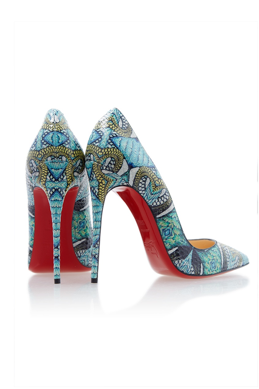 фото Туфли из кожи питона So Kate 120 Christian louboutin