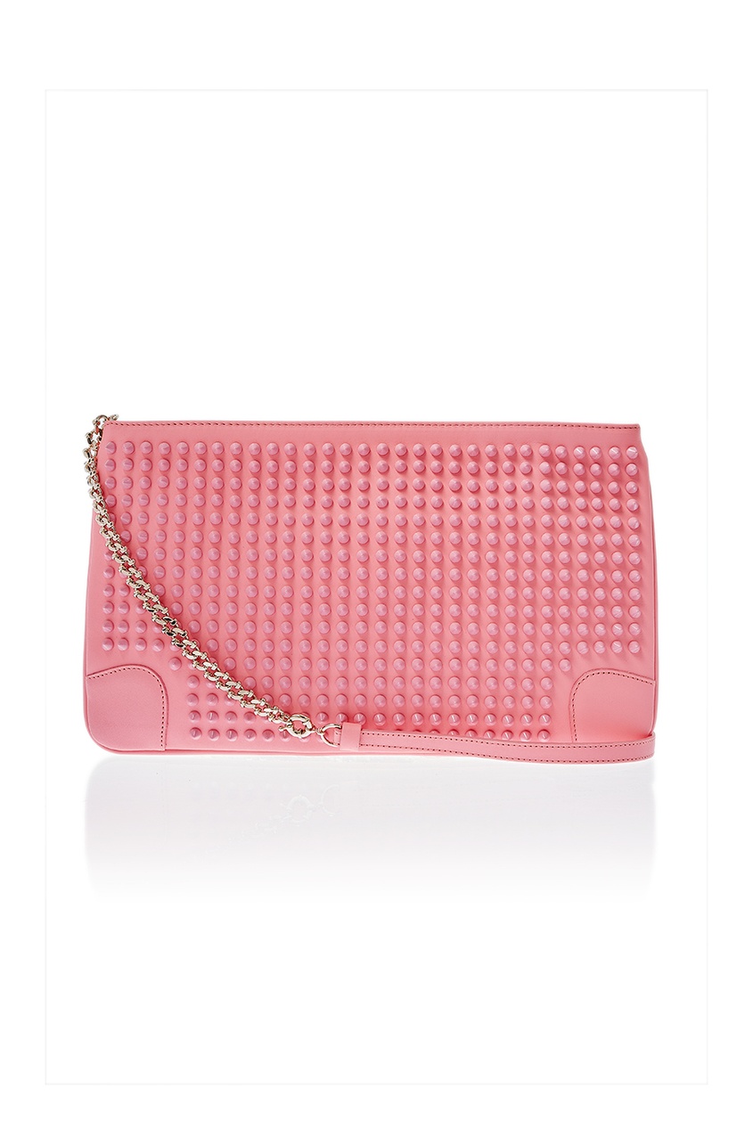 

Кожаный клатч Loubiposh, Розовый, Кожаный клатч Loubiposh