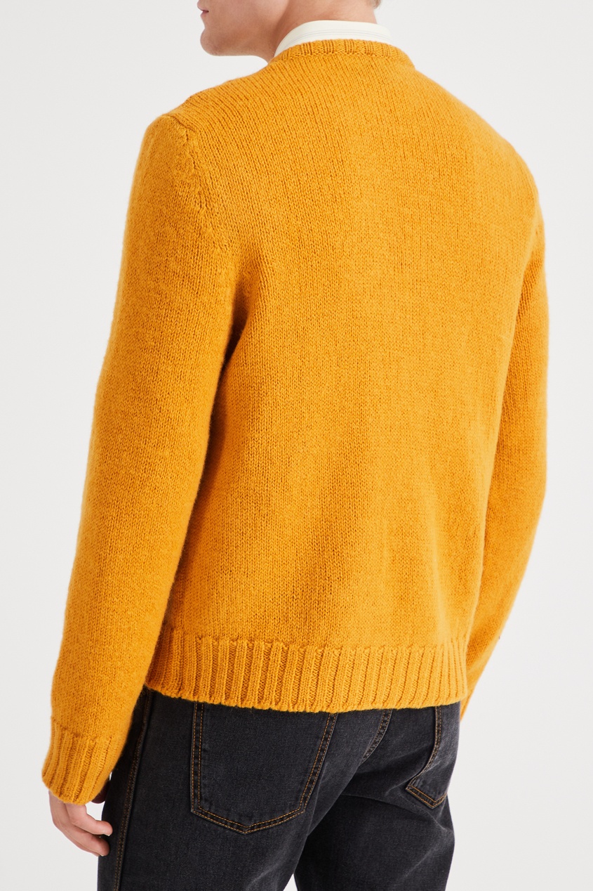 фото Ярко-желтый пуловер gucci
