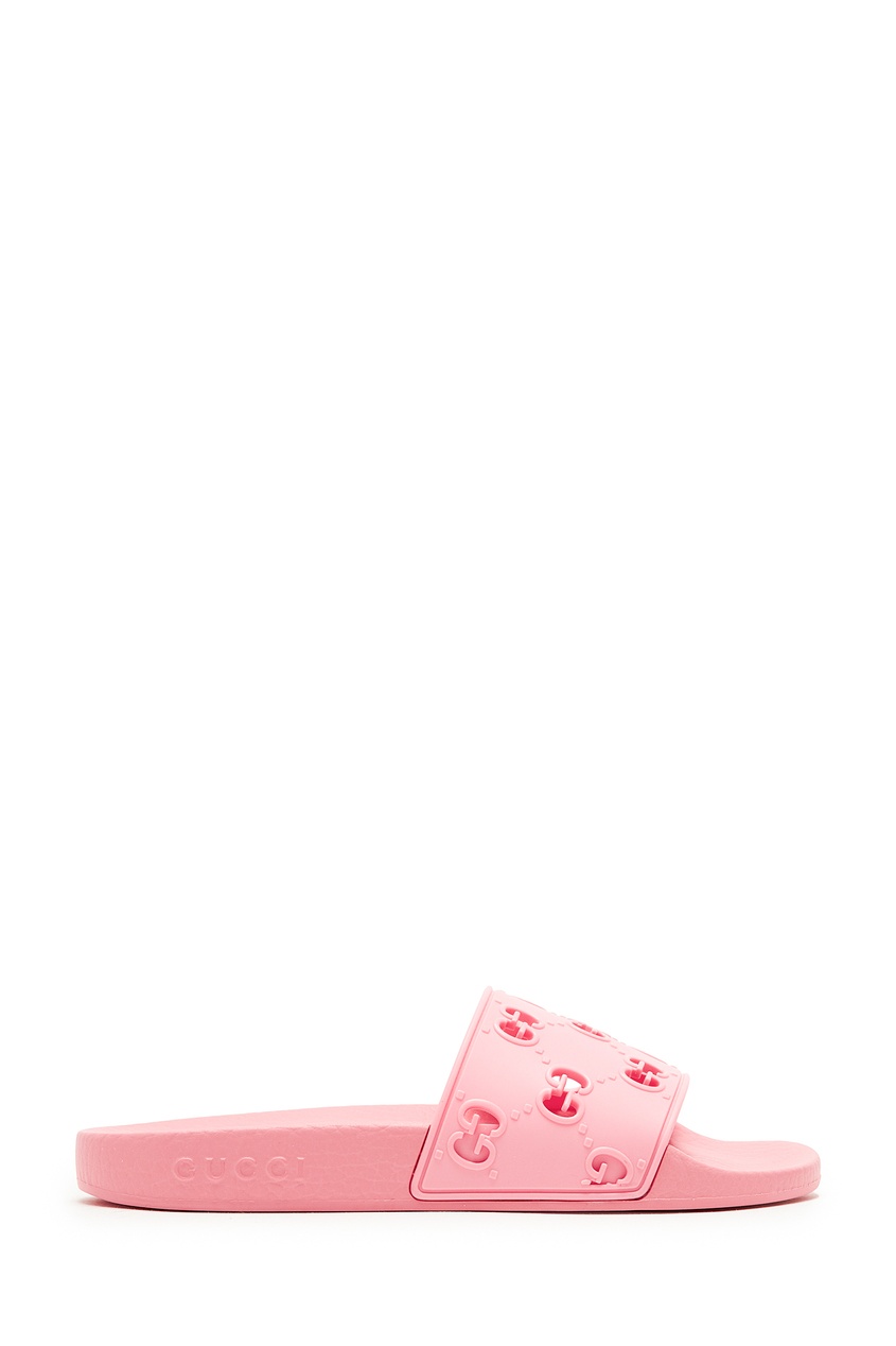 фото Розовые резиновые пантолеты GG Gucci