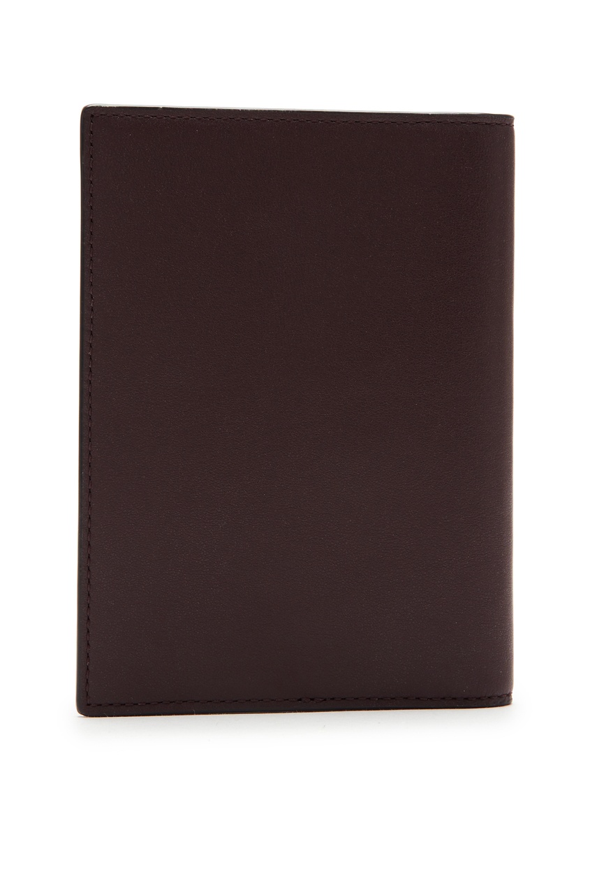 фото Темно-коричневая обложка для паспорта Coach