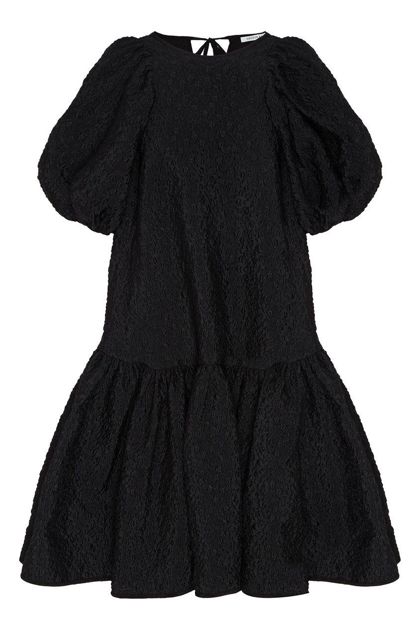 фото Короткое черное платье оверсайз alexa cecilie bahnsen