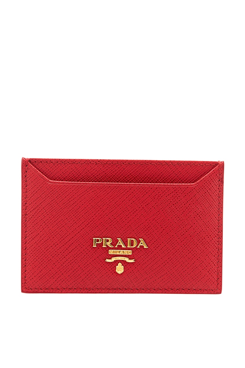 фото Красный чехол для карт Prada