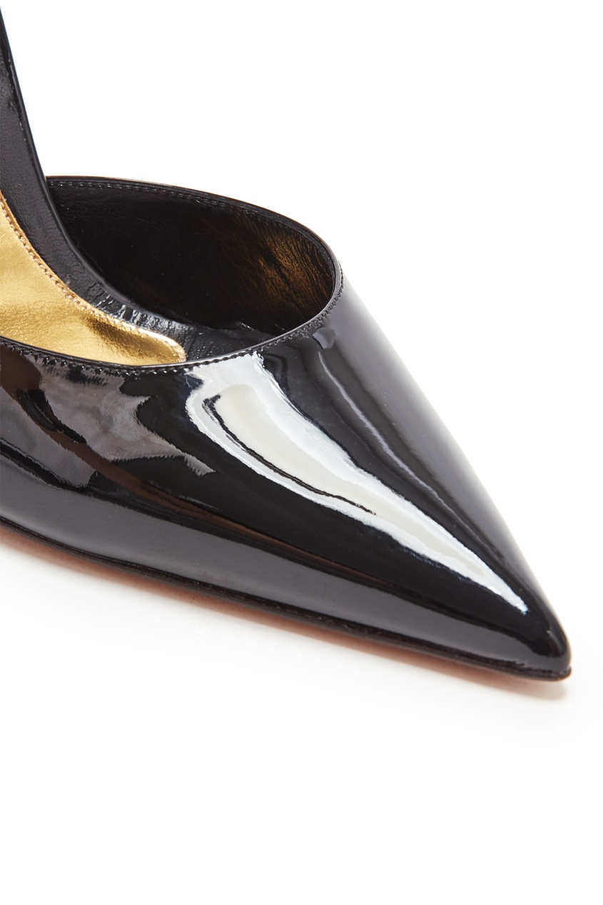 фото Черные лаковые туфли carine alexandre vauthier