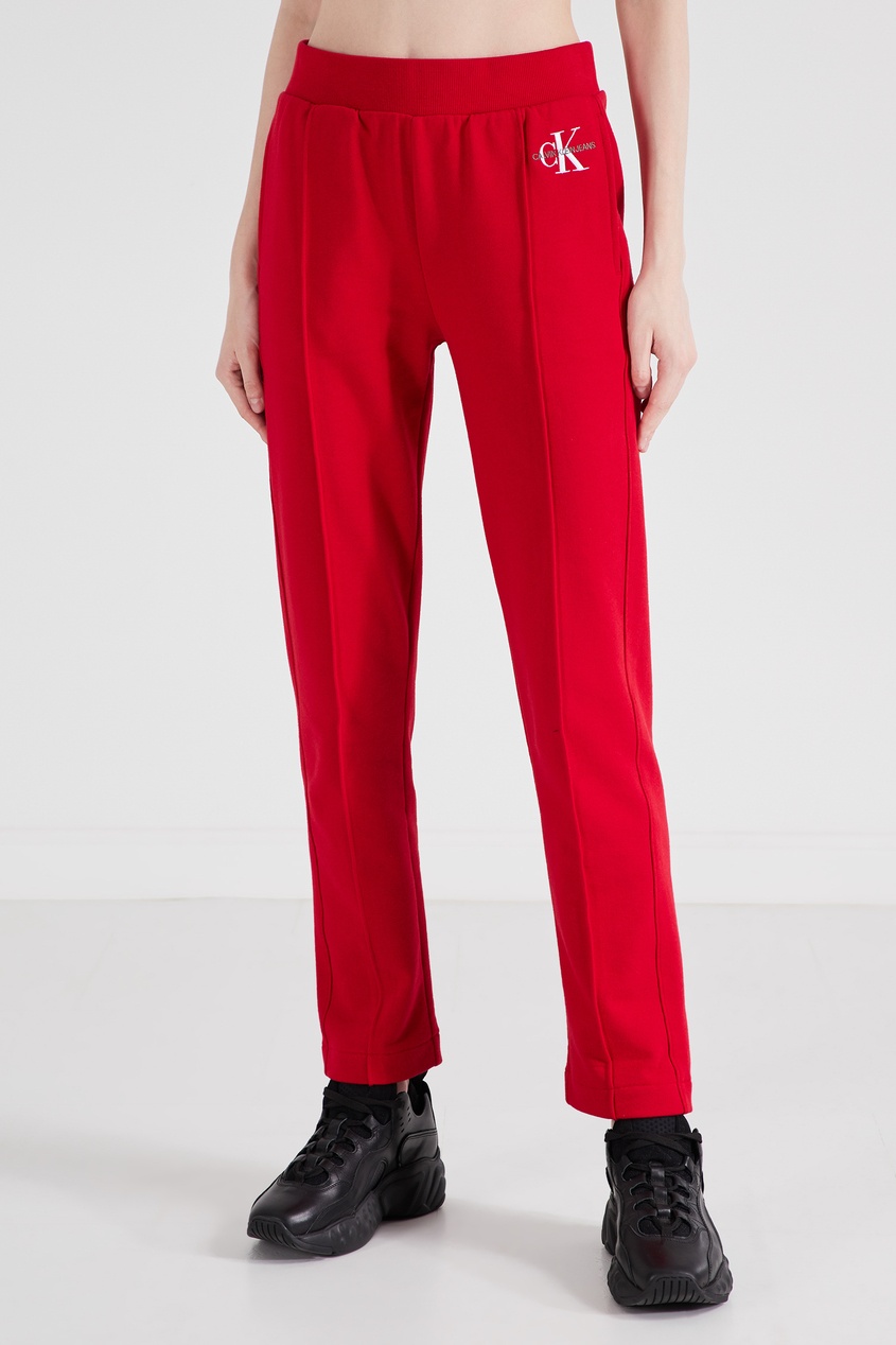 фото Красные брюки-джоггеры с логотипом Calvin klein