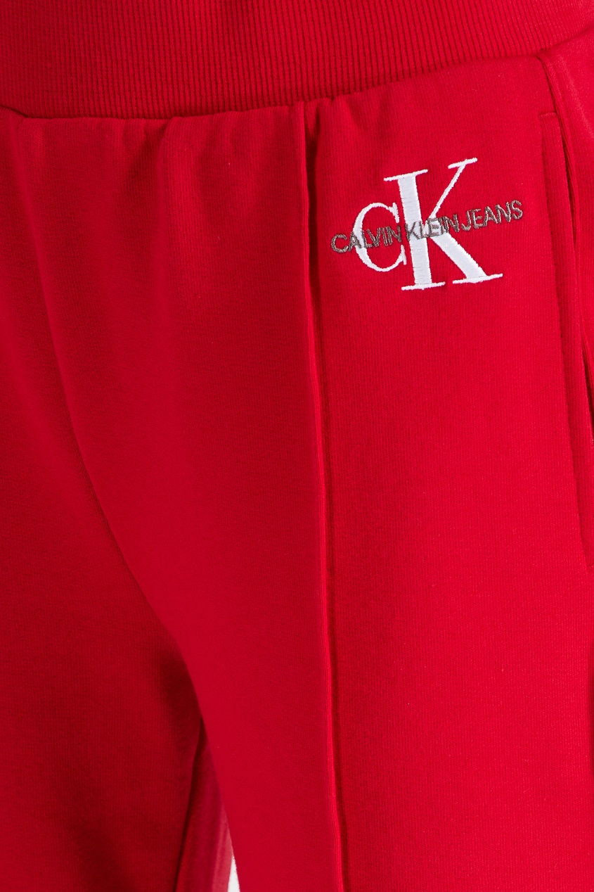 фото Красные брюки-джоггеры с логотипом Calvin klein