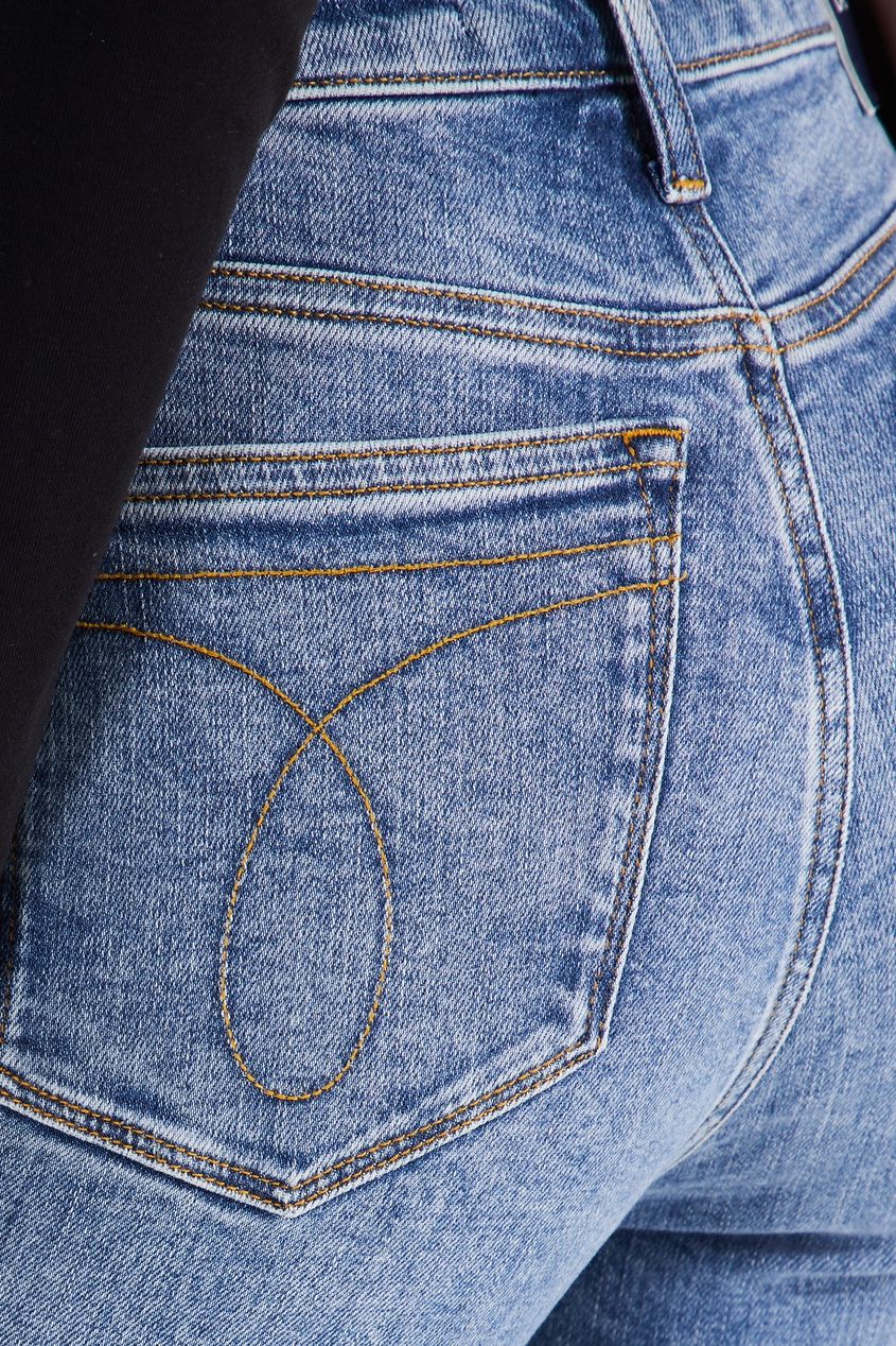 фото Синие «вареные» джинсы Calvin klein