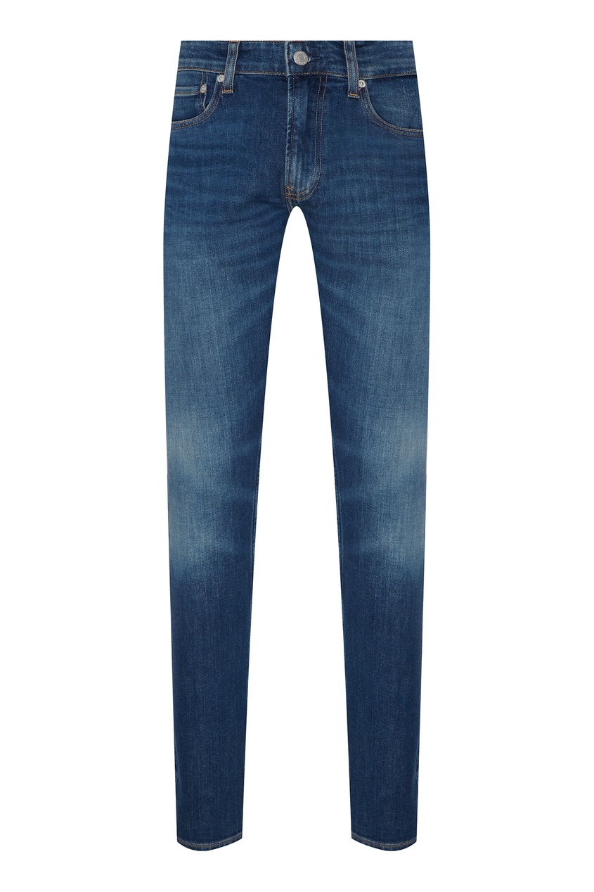 фото Синие джинсы с потертостями Calvin klein
