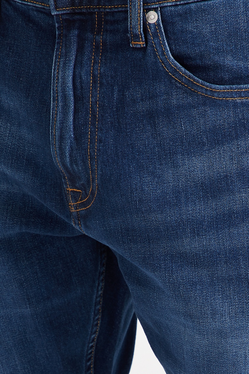 фото Темно-синие джинсы с потертостями Calvin klein
