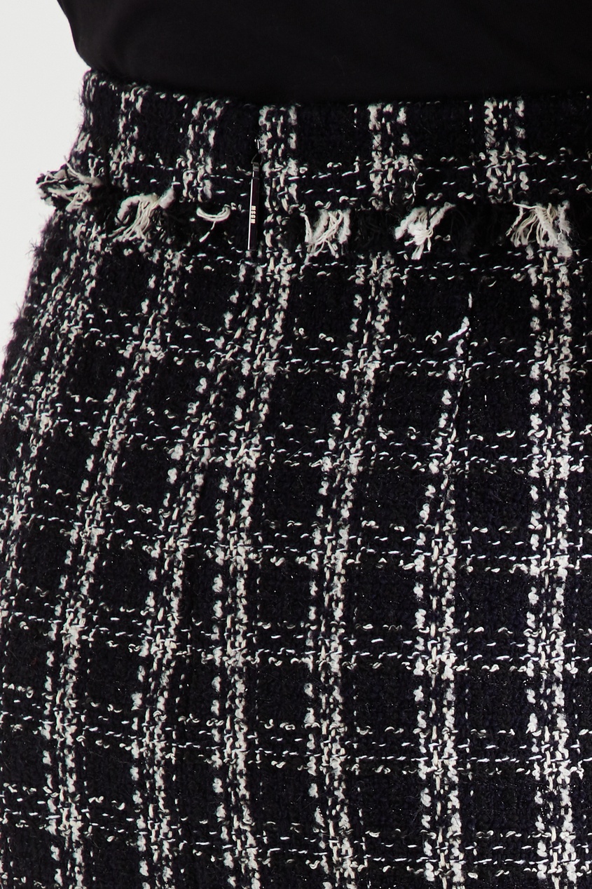 Liu Jo юбка твидовая черно белая
