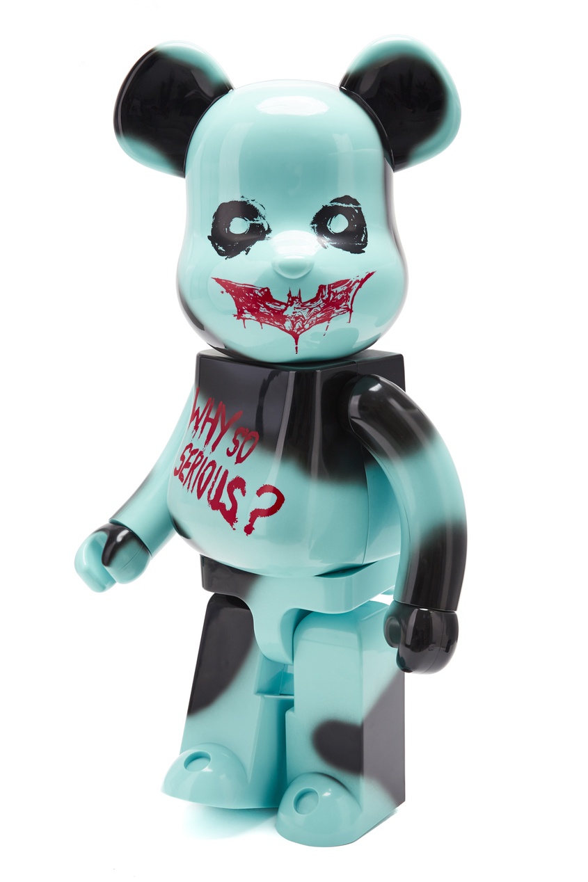 фото Статуэтка для интерьера Bearbrick The Joker Why So Serious Version 1000% Medicom Toy x DC Comics