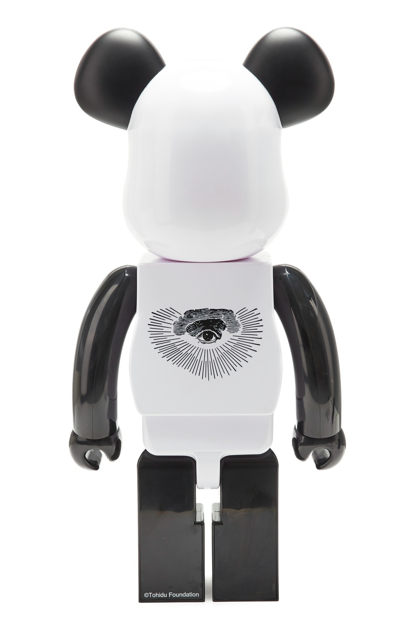 фото Статуэтка для интерьера Bearbrick Freemasonry x Fragmentdesign White 1000% Medicom toy