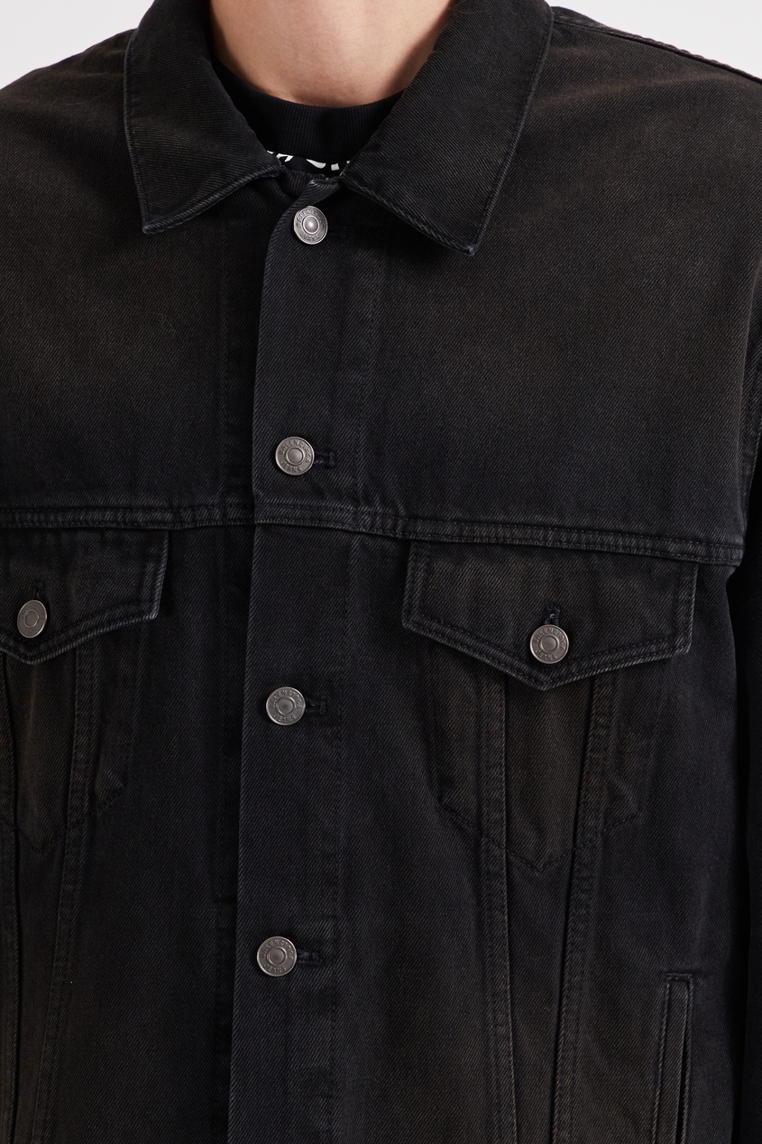 фото Антрацитово-серая джинсовая куртка Balenciaga man