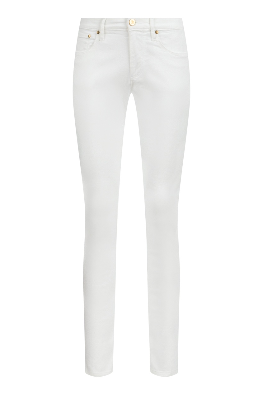фото Белые джинсы узкого кроя Roberto cavalli