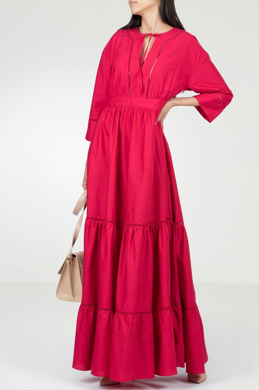 фото Красное платье в этническом стиле Twin-set