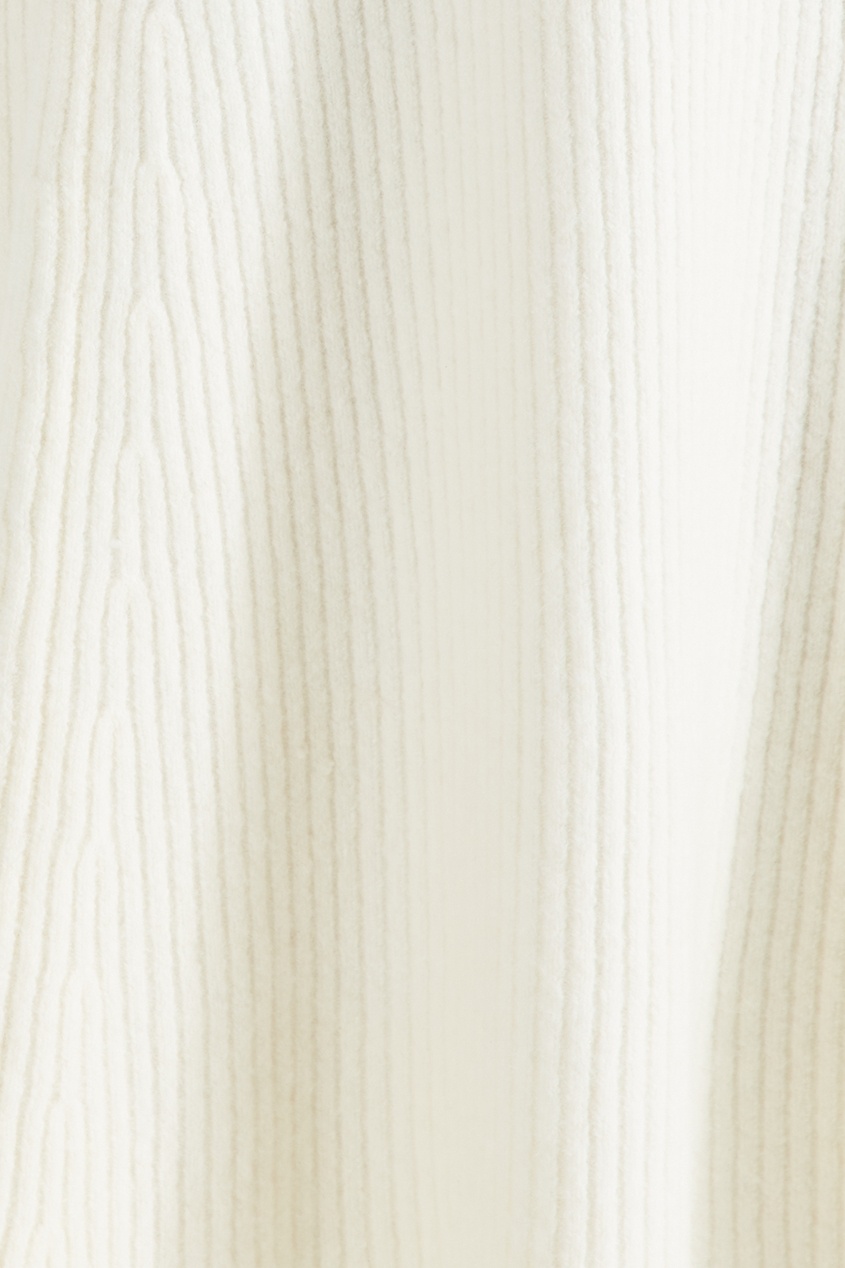 фото Белая трикотажная юбка миди maje