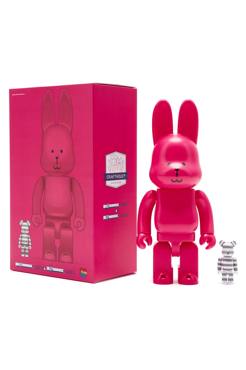 фото Статуэтки для интерьера Bearbrick 100% & Rabbrick 400% Medicom Toy x Craftholic