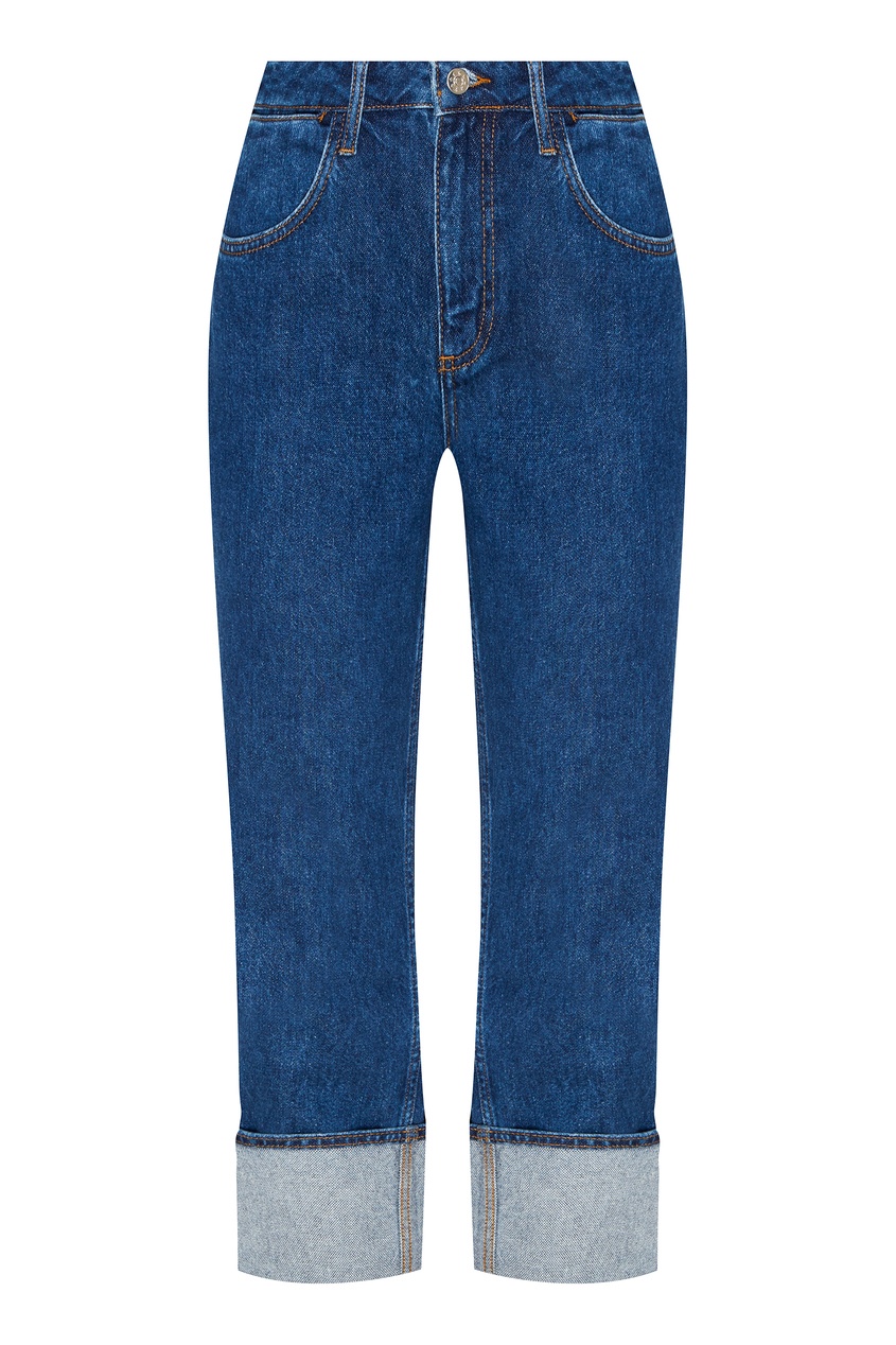 фото Укороченные джинсы с высокими отворотами pop claudie pierlot