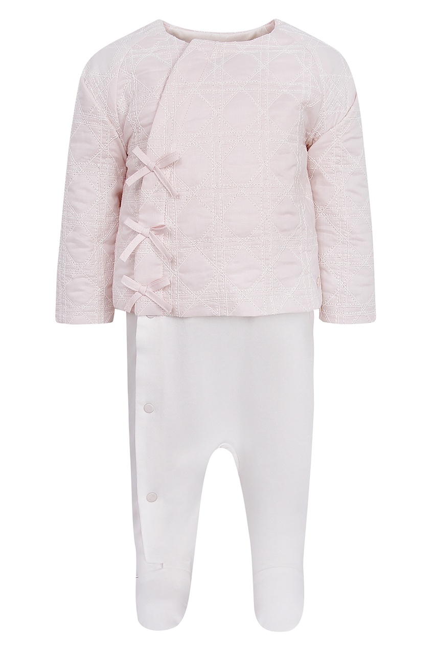 фото Розовый комбинезон с бантами dior kids