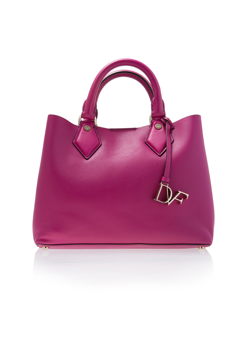 фото Кожаная сумка voyage small on-the-go carryall diane von furstenberg