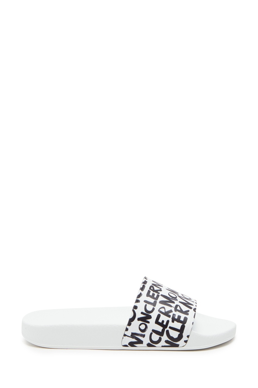 фото Белые пантолеты с логотипами Jeanne Moncler