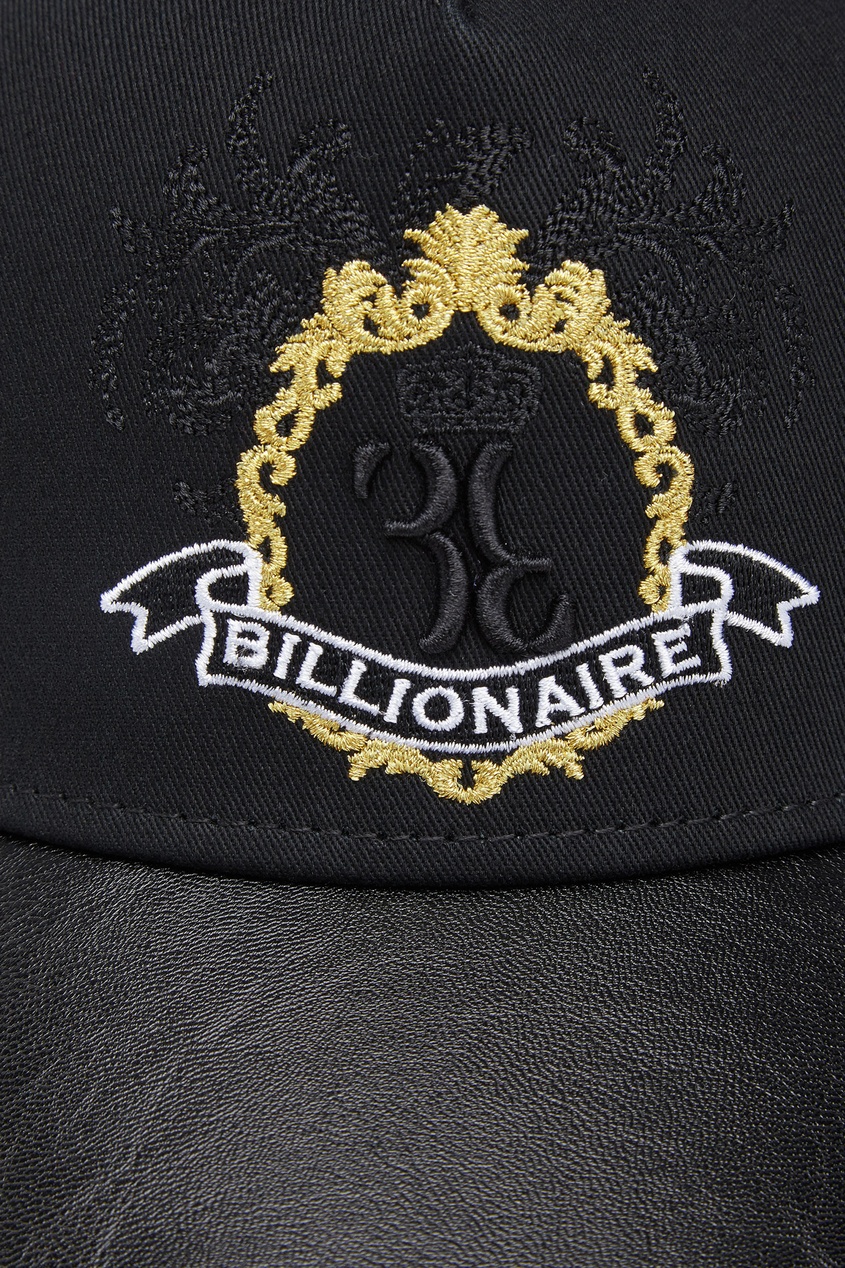 фото Черная комбинированная кепка Billionaire