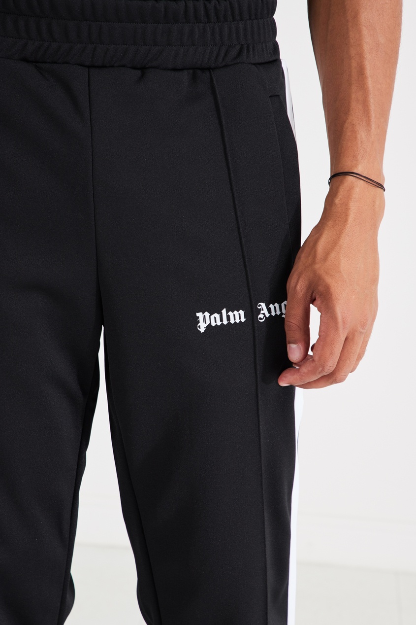фото Черные спортивные брюки с логотипом palm angels