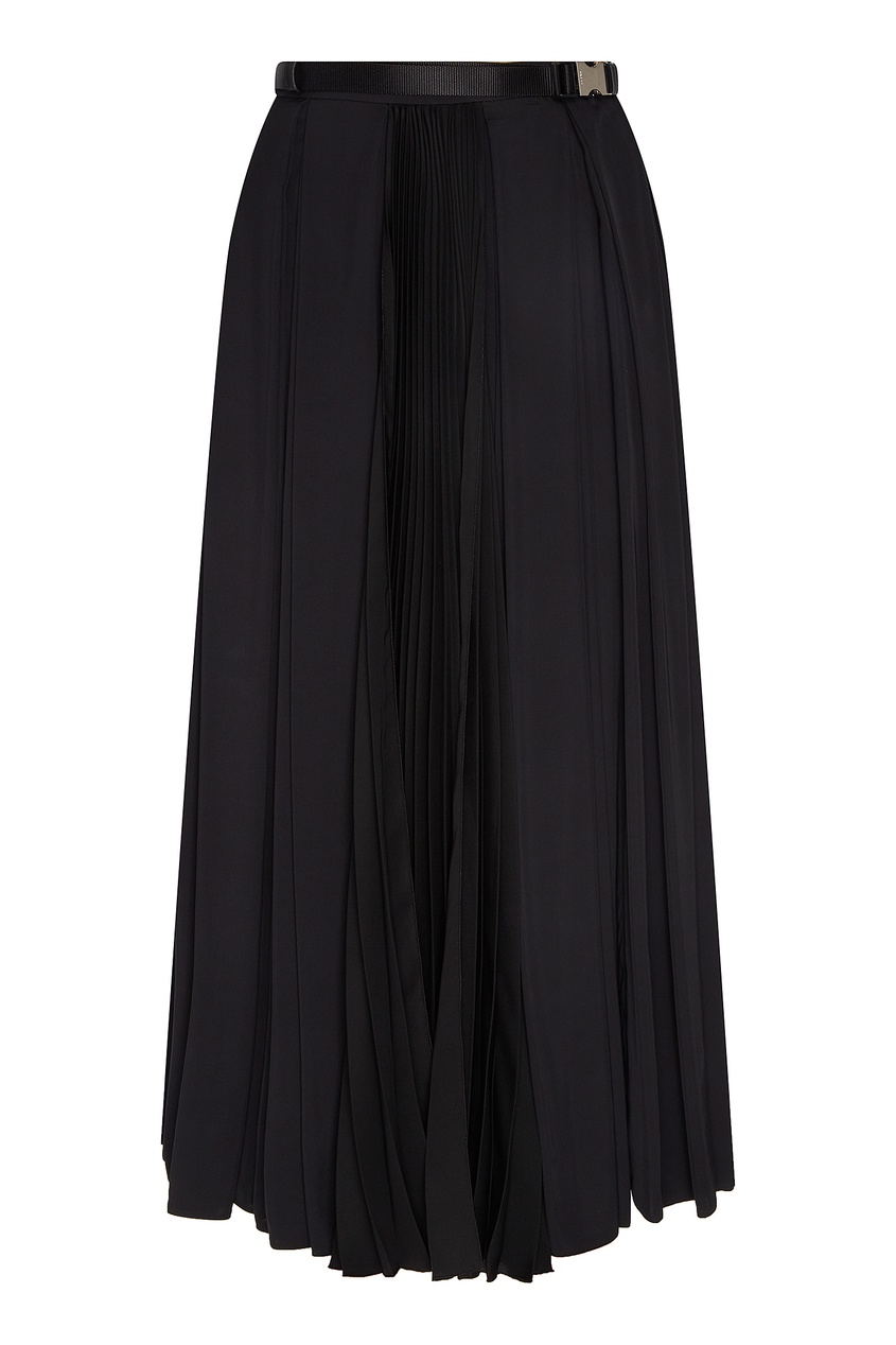 фото Черная юбка с поясом Prada