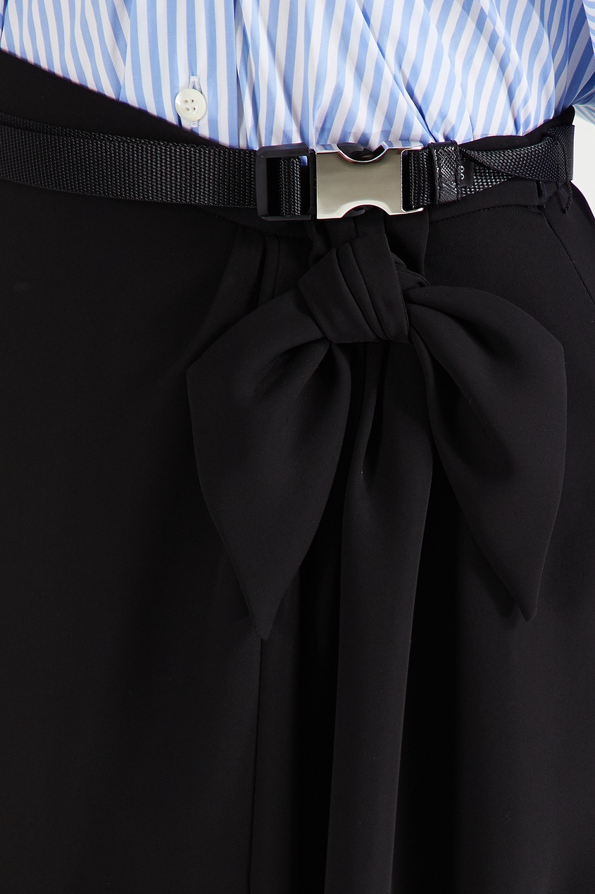 фото Черная юбка с бантом prada