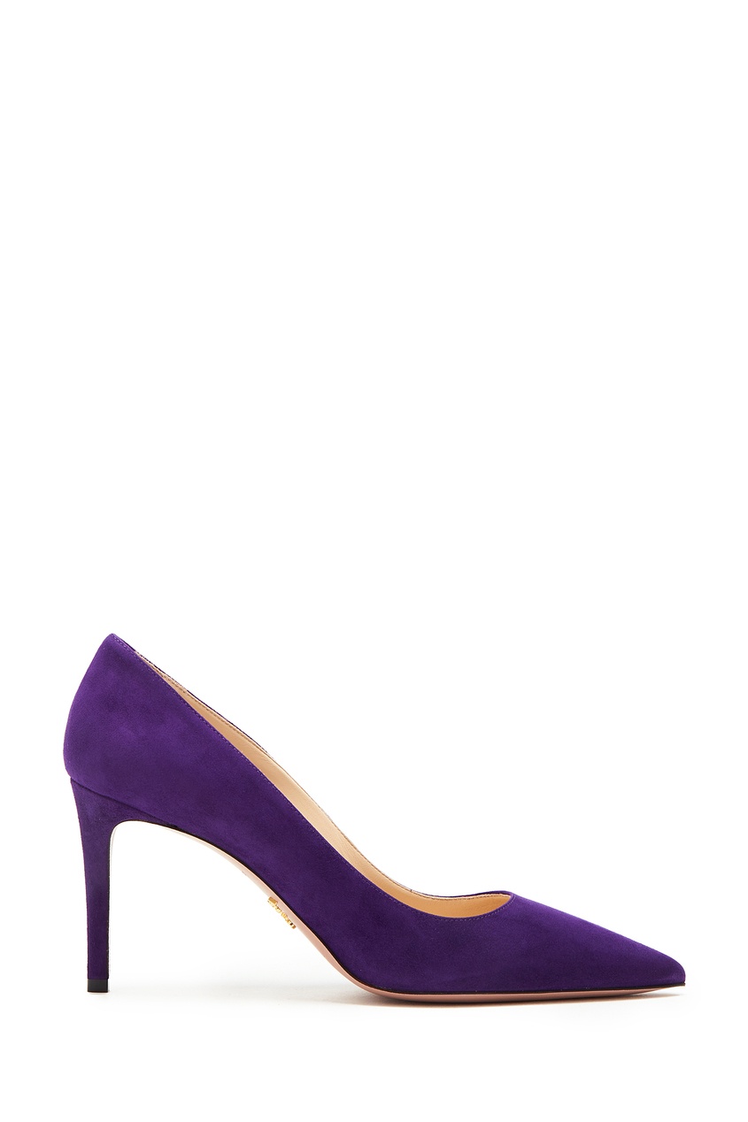 фото Фиолетовые замшевые туфли prada